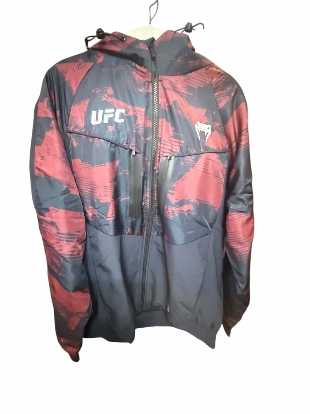 UFC Venum Fight Week Lightweight Jacket Black Red